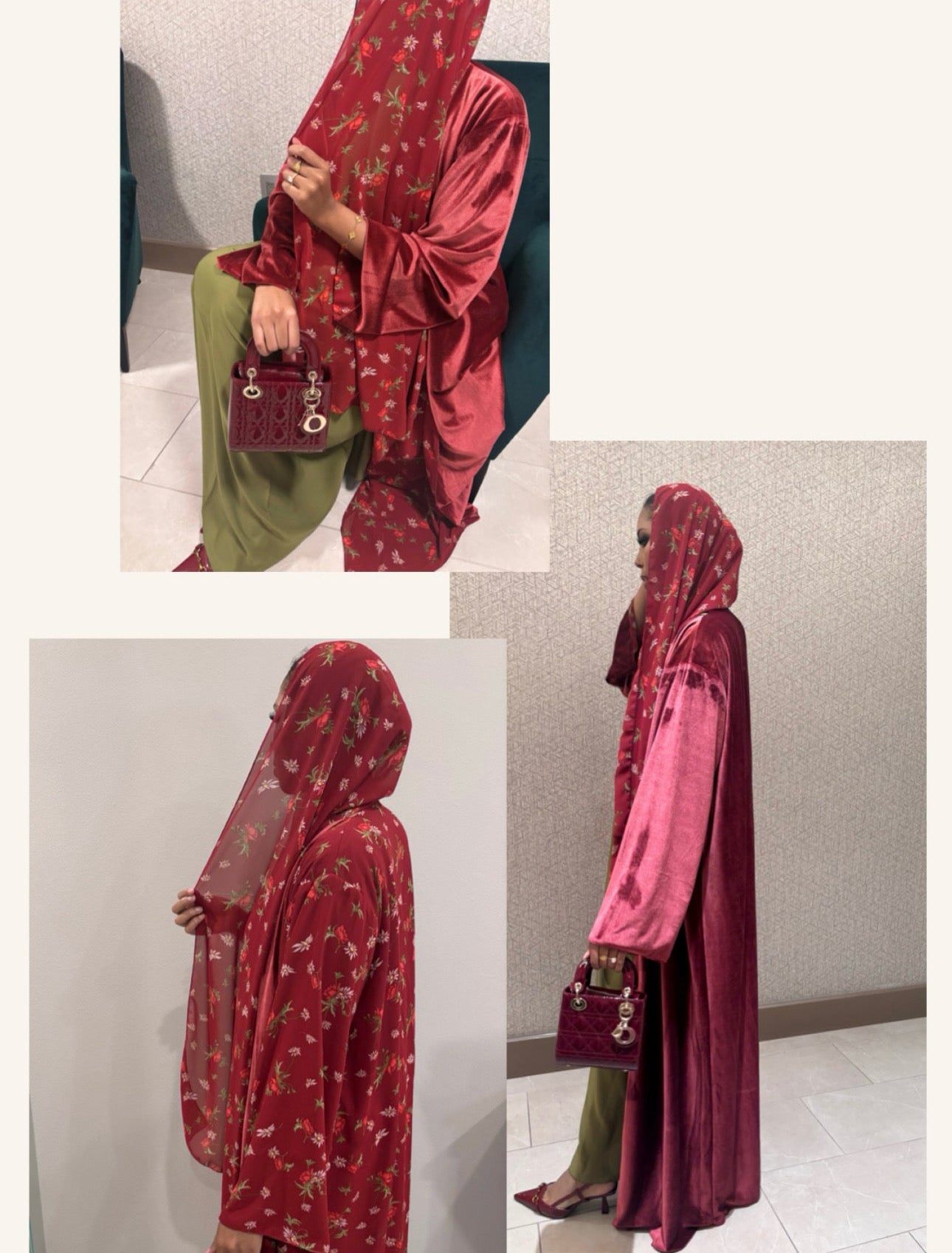 Velvet Breeze Open Abaya