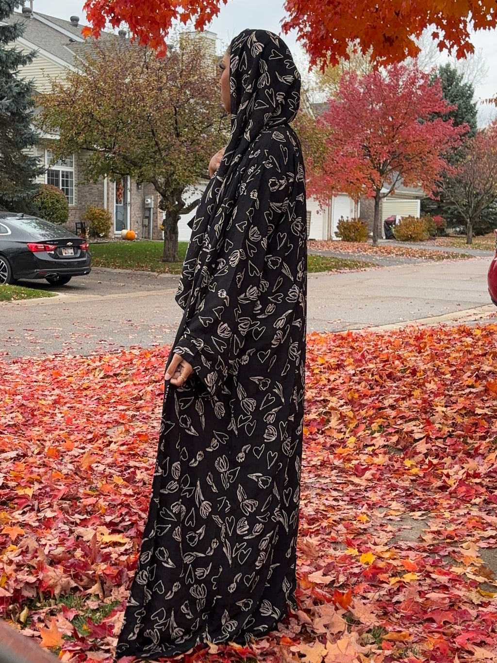 Dark Romance Open Abaya