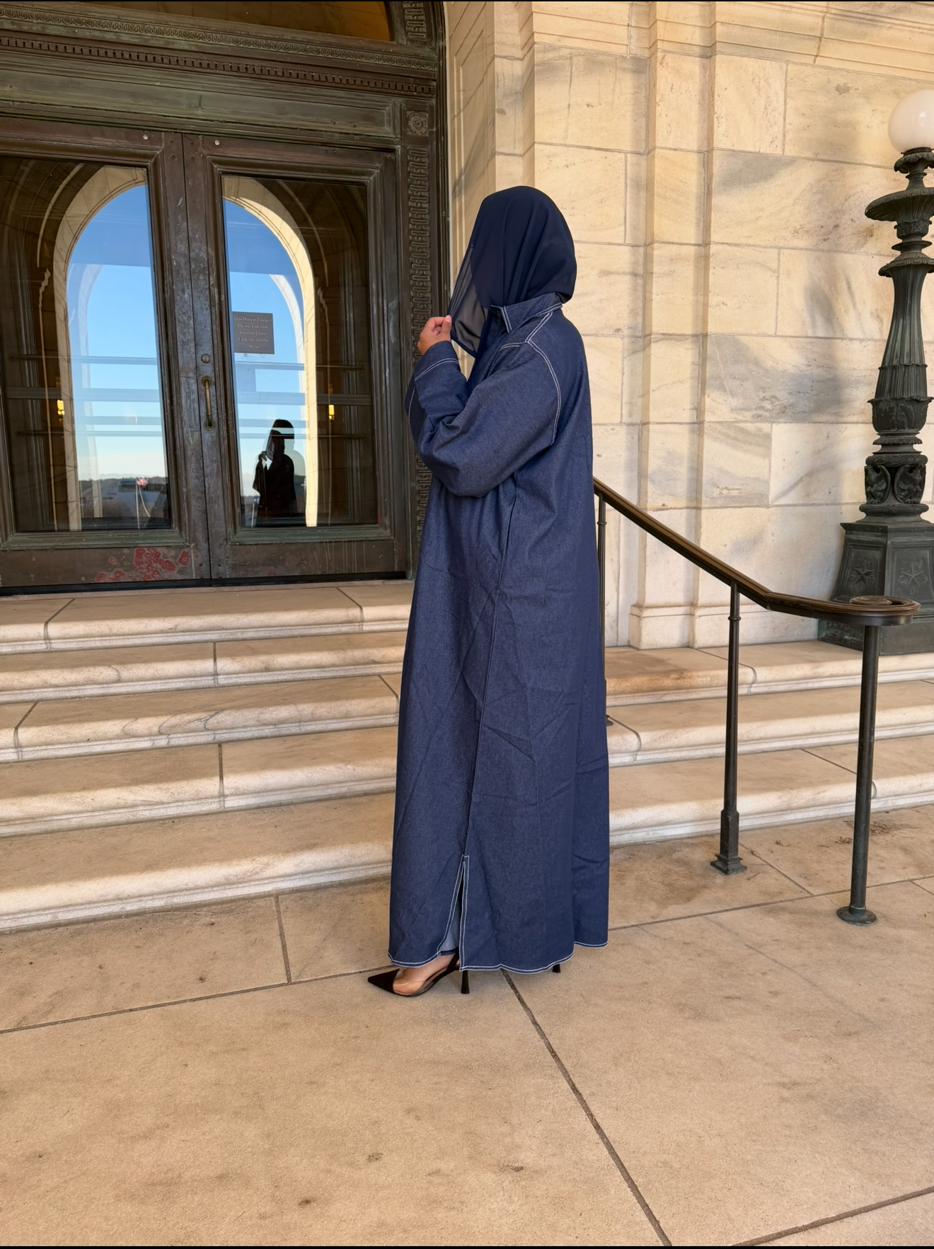 Denim Darling Closed Abaya