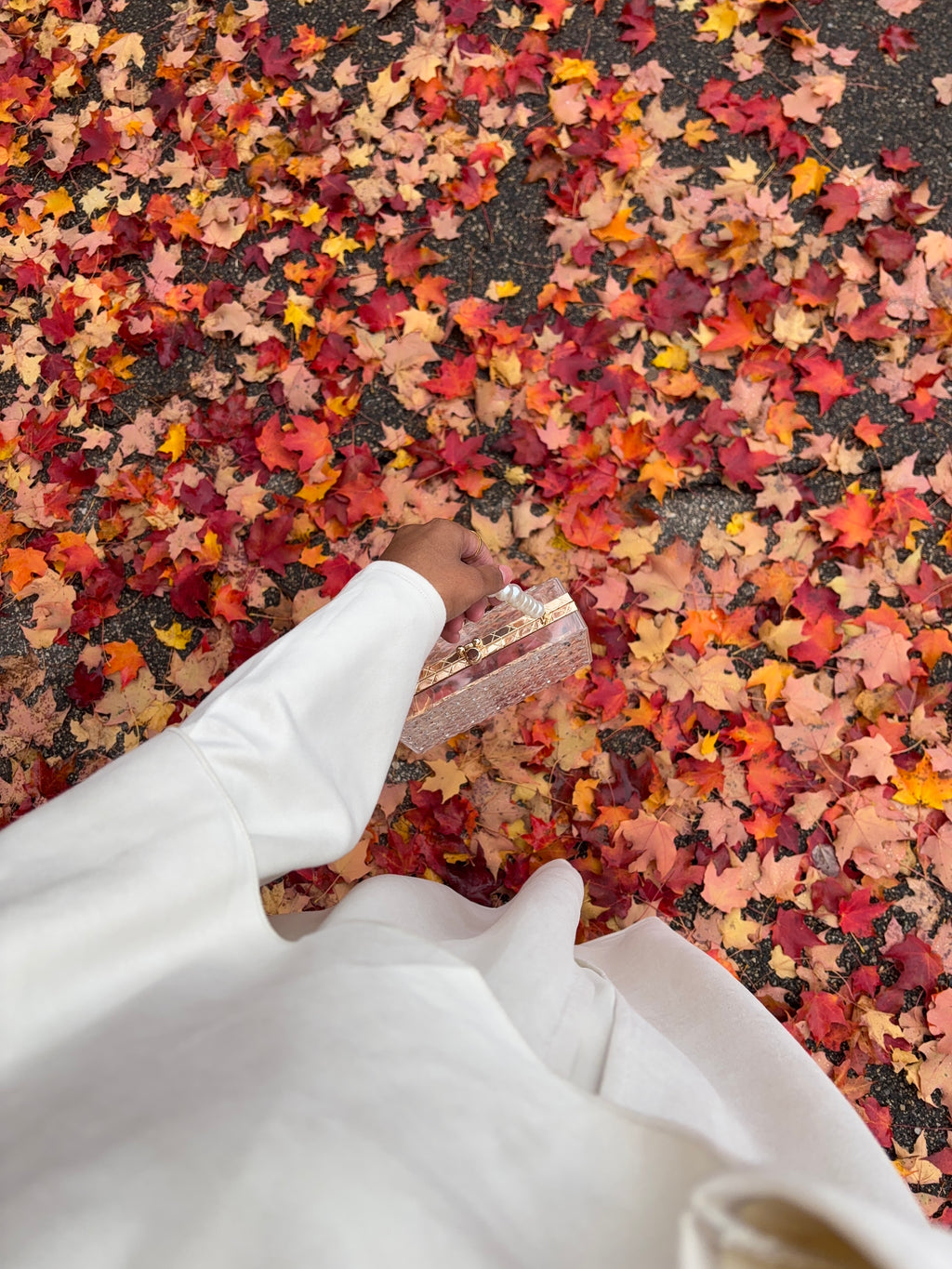 Cream Drapes Coat Open Abaya