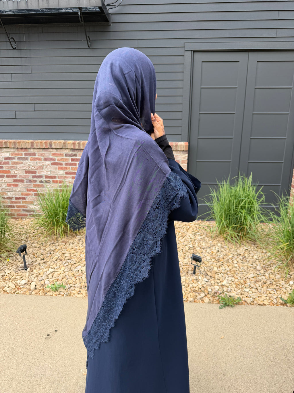 Navy lace