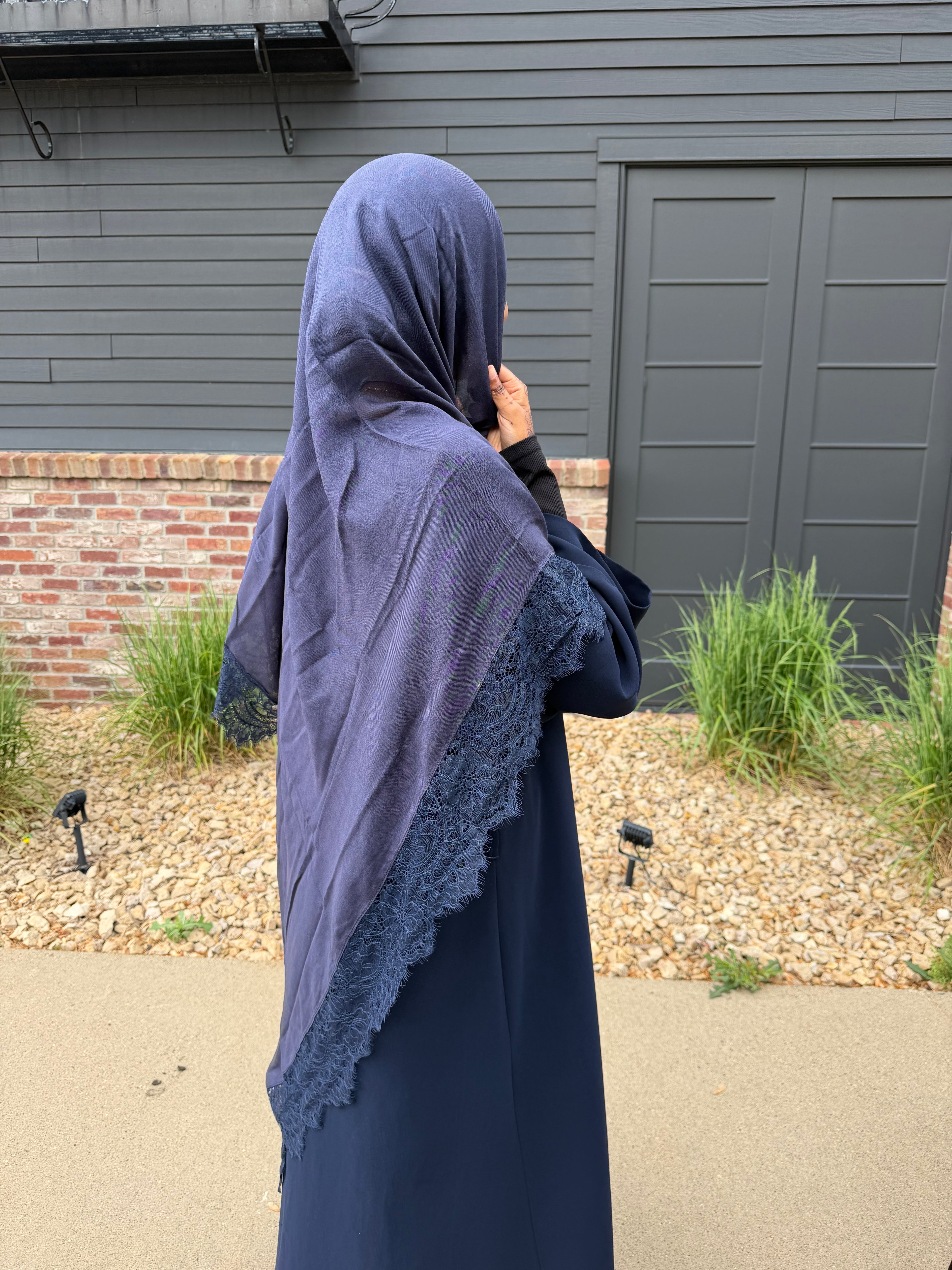 Navy lace