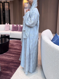 Gloomy threaded abaya
