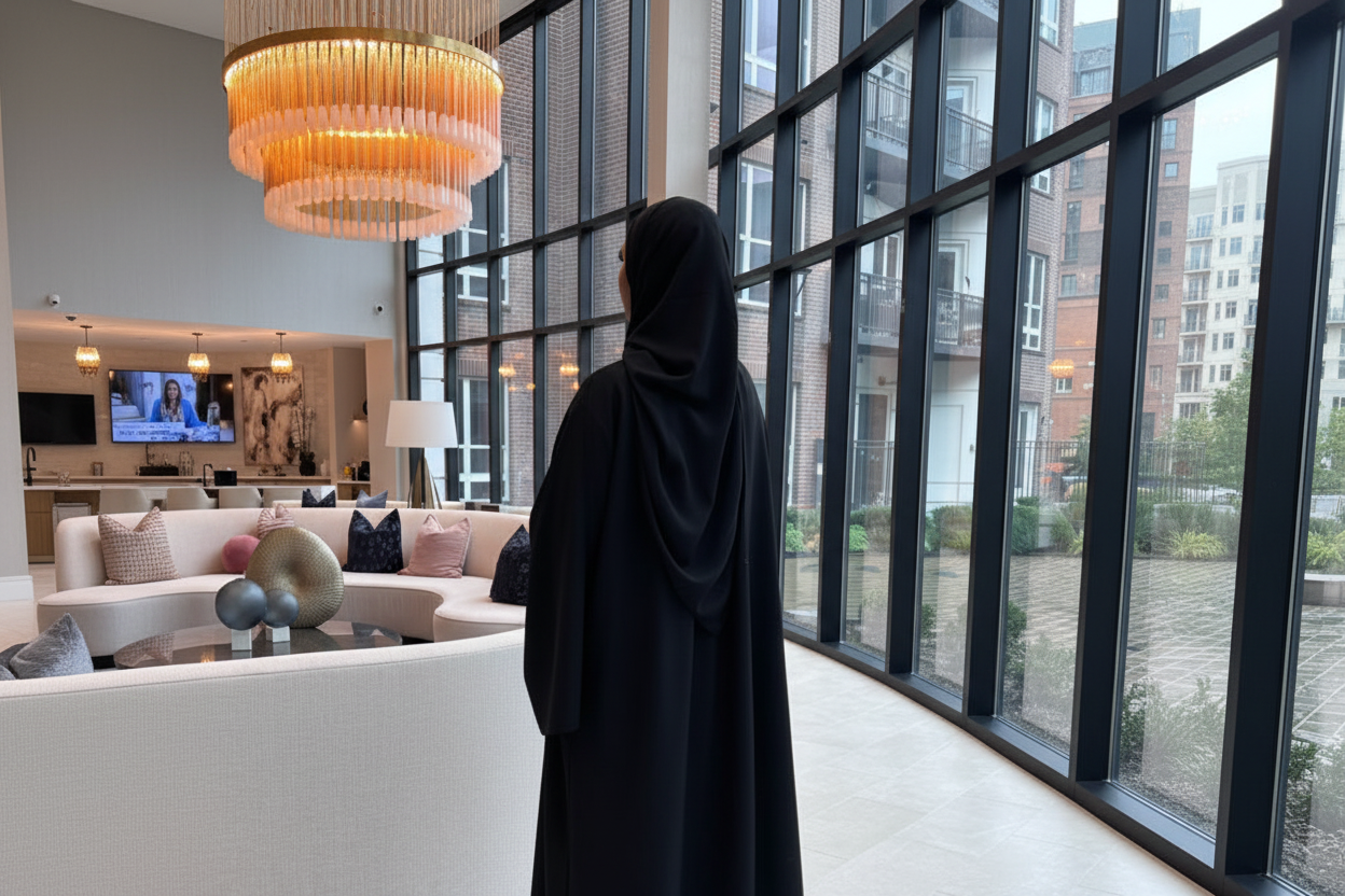 black Draped Coat Open Abaya