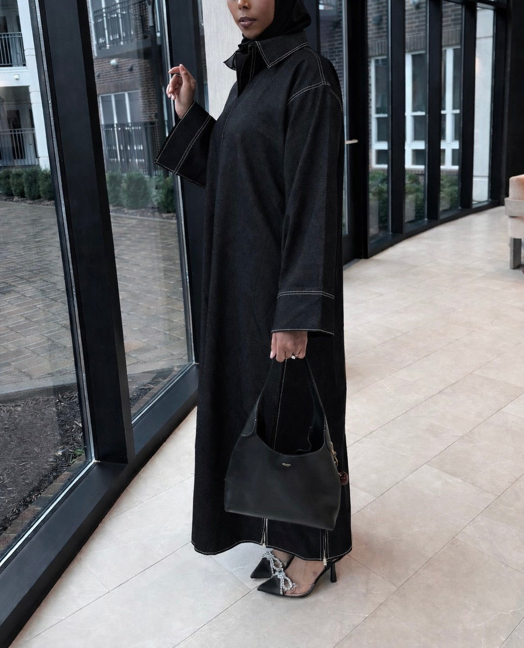 Denim Darling Closed Abaya