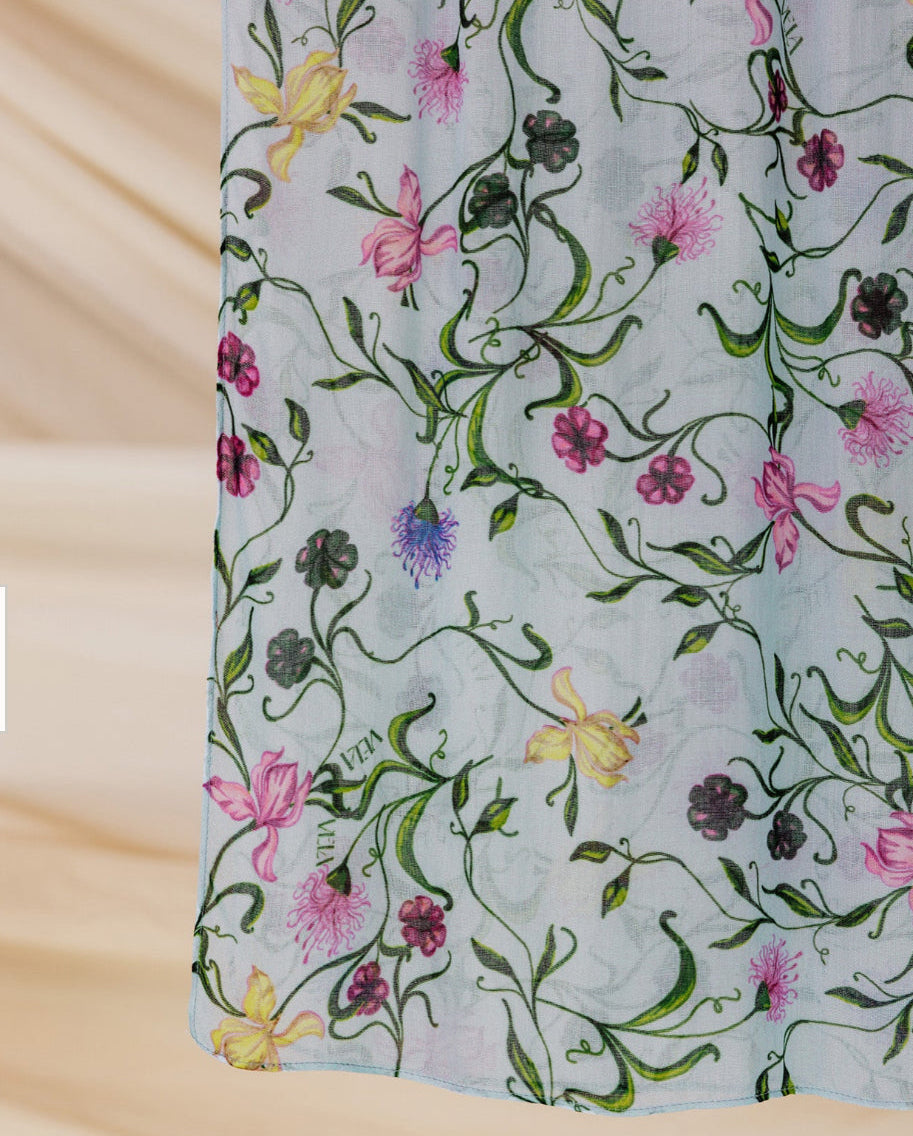 Safa Blue Modal Hijab