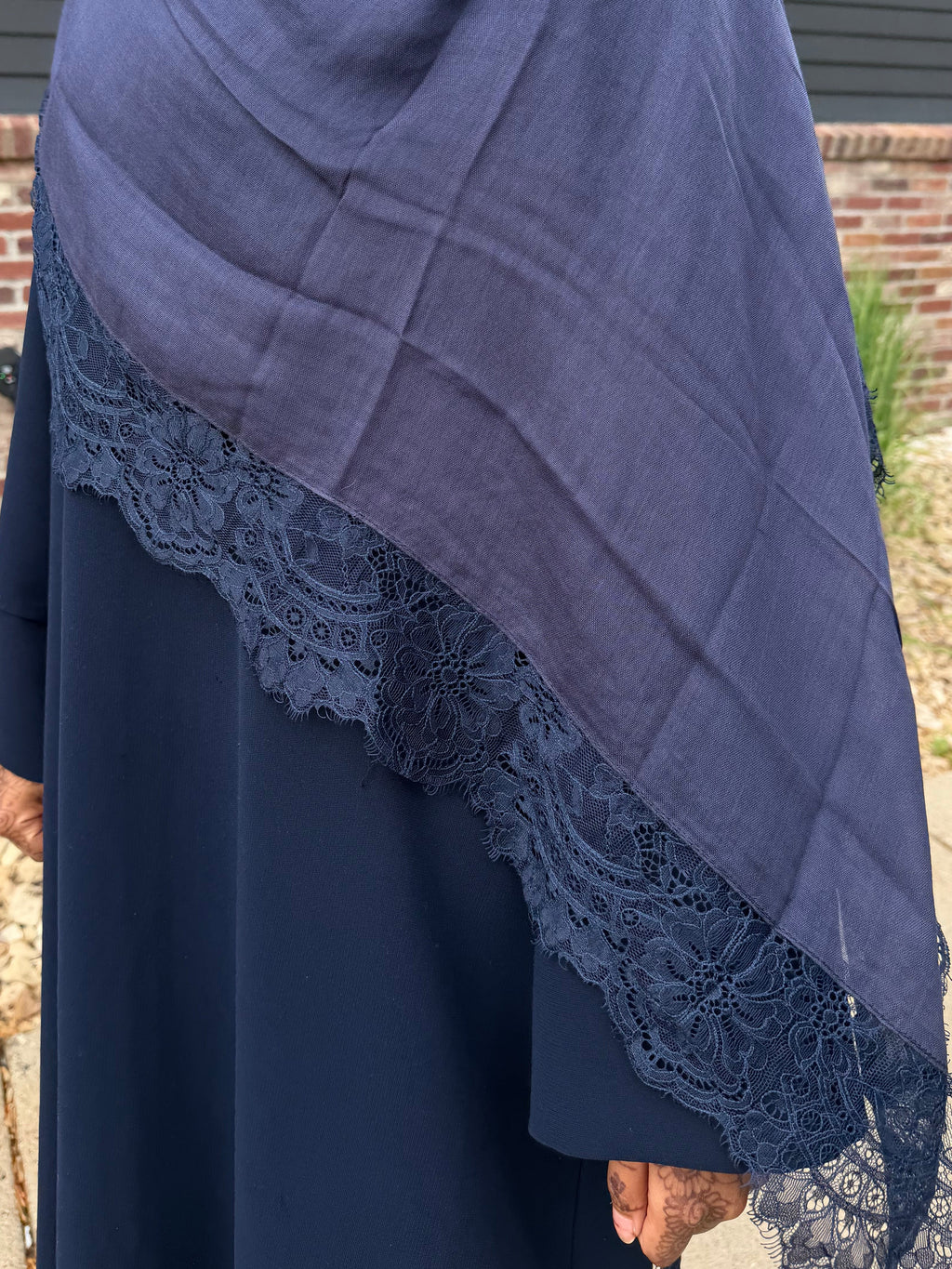 Navy lace