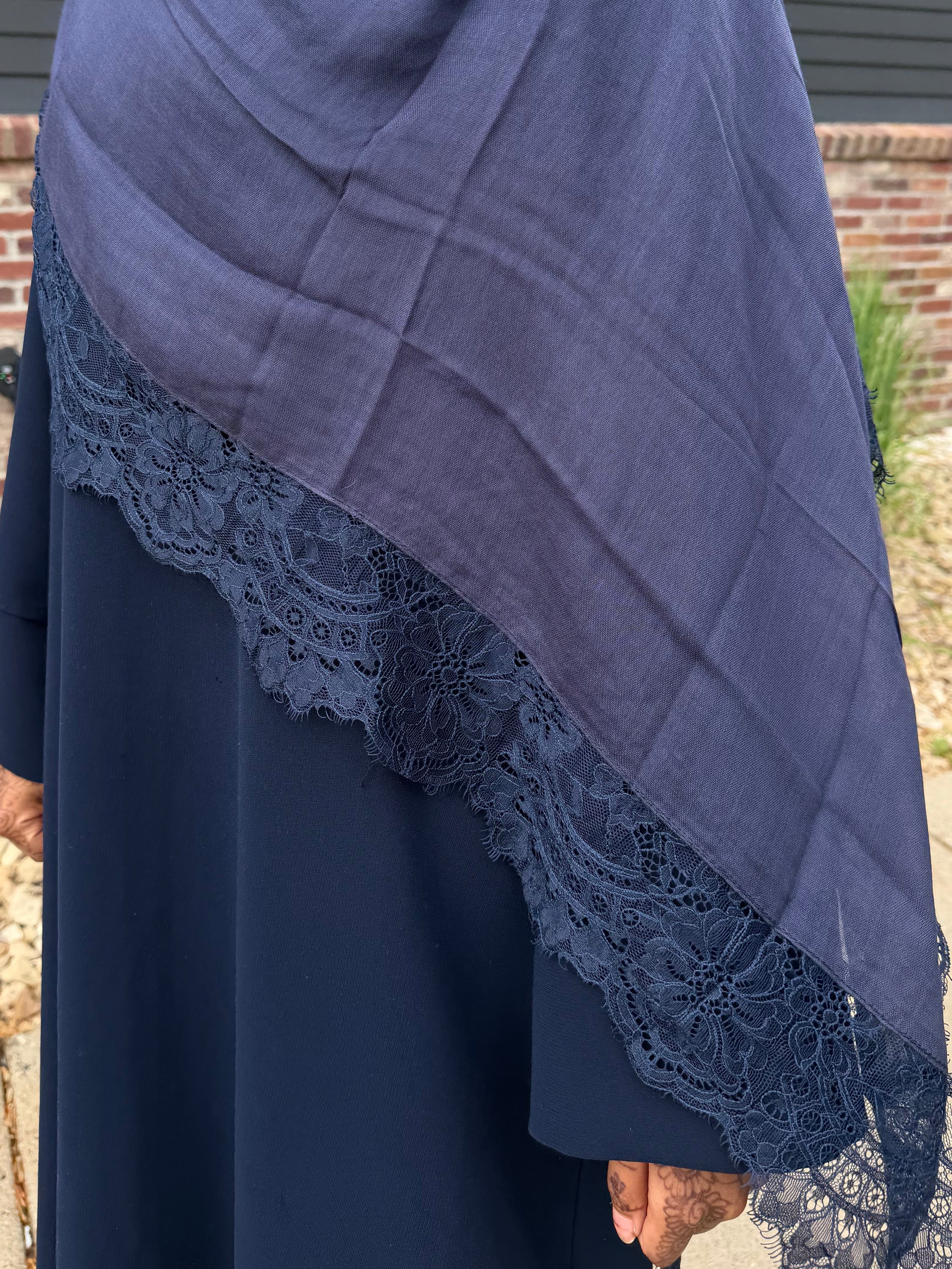 Navy lace