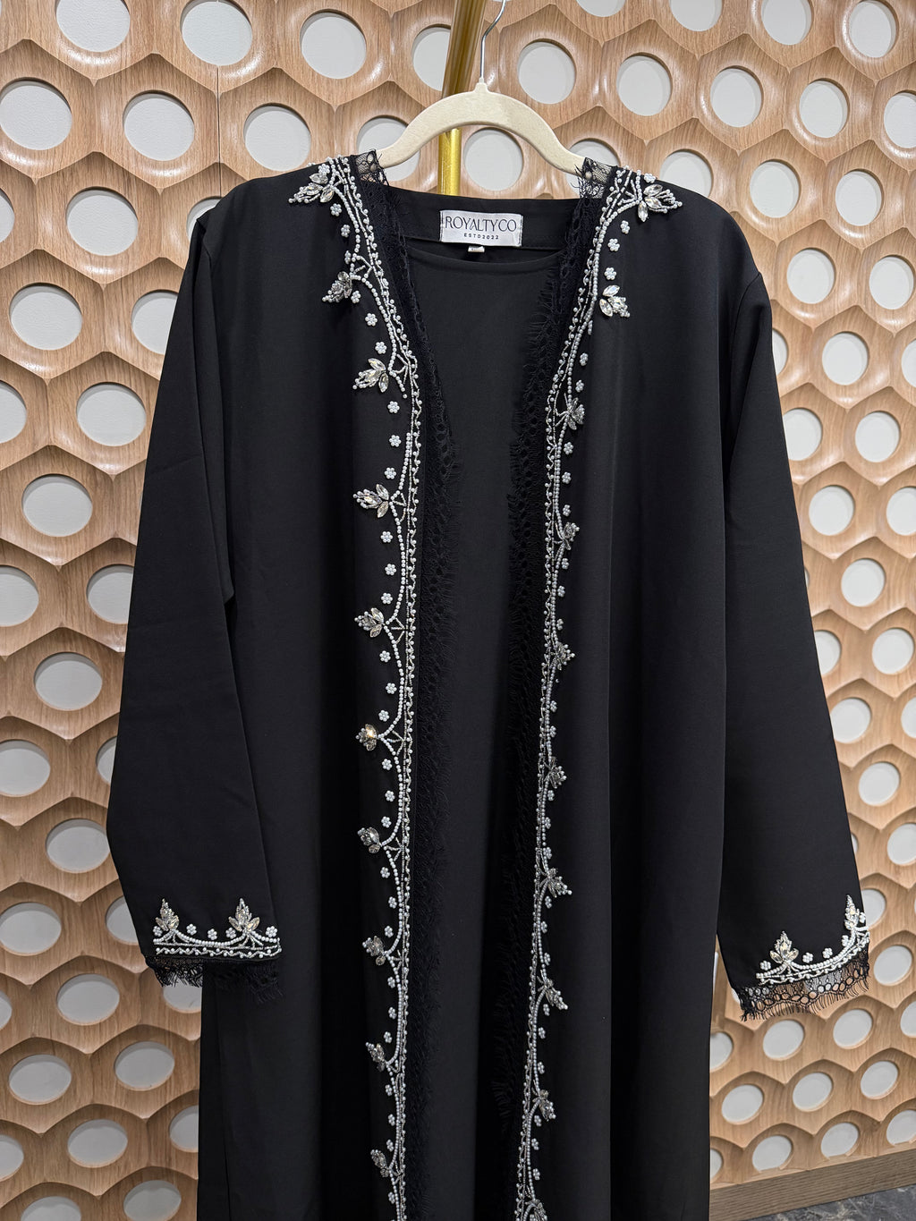 Lady In Lace Open Abaya