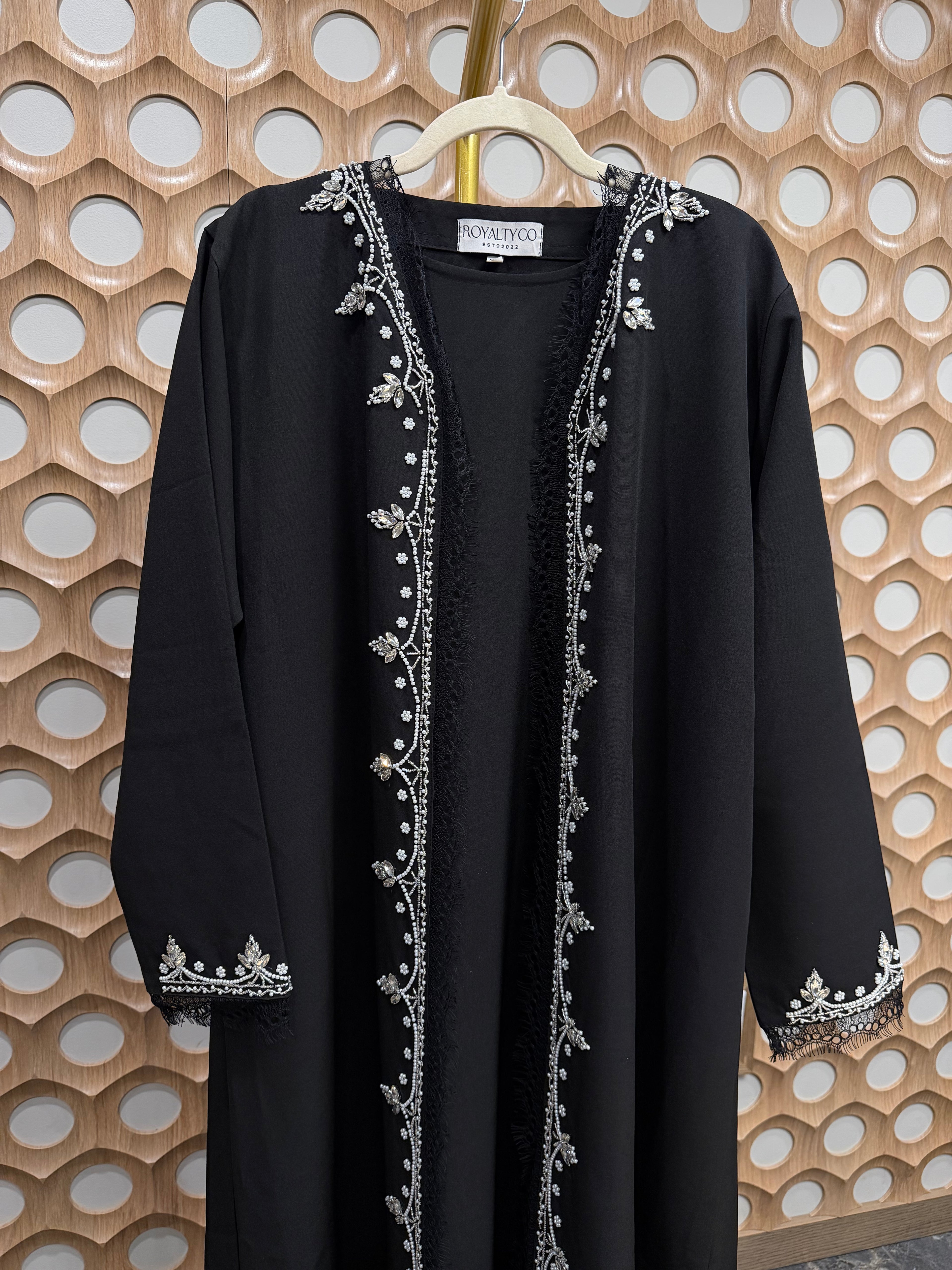 Lady In Lace Open Abaya