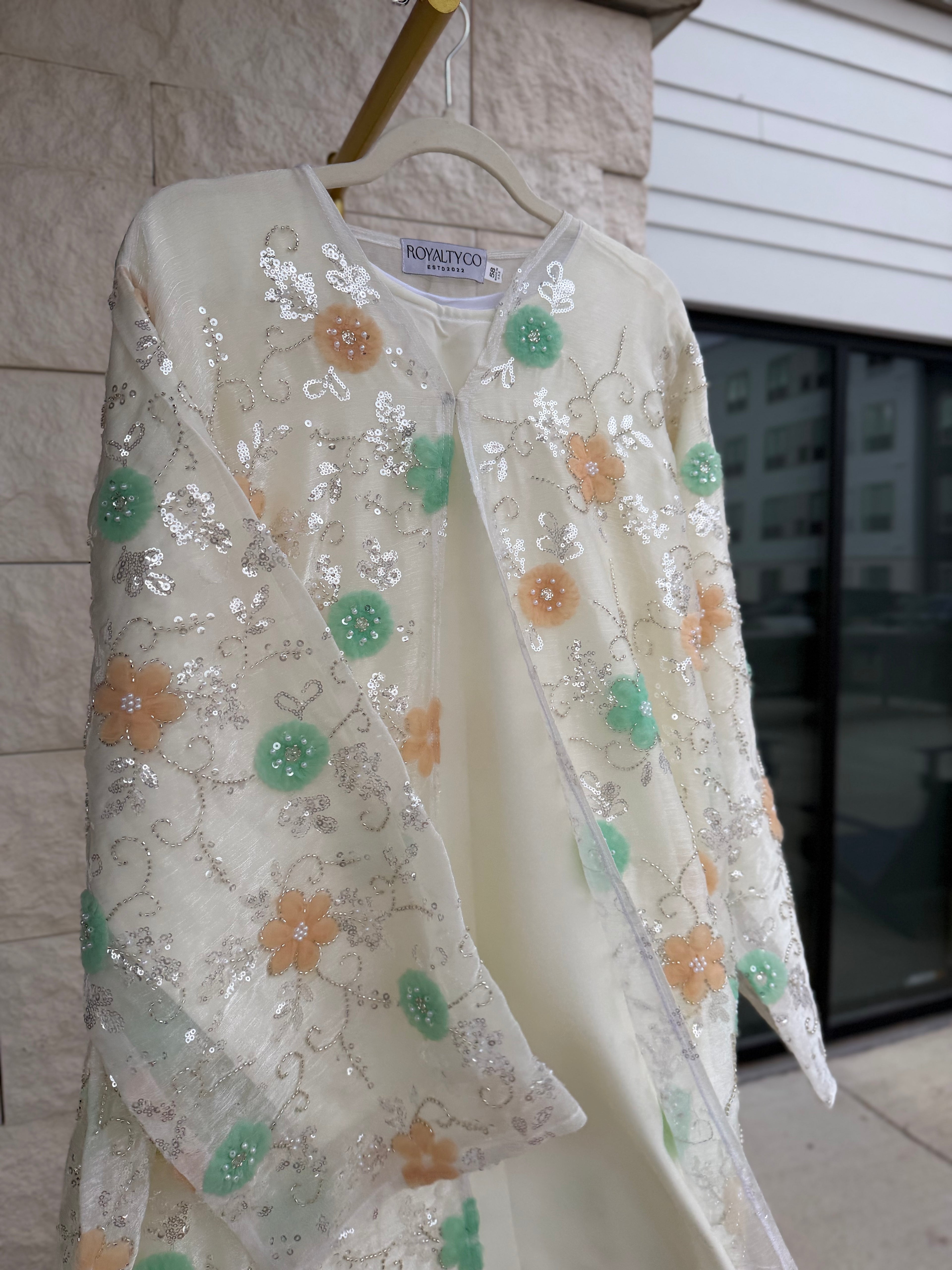 Mint Garden Open Abaya