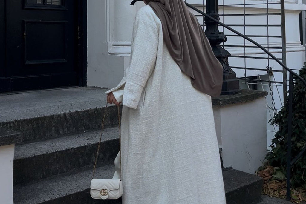 Snow White abaya coat
