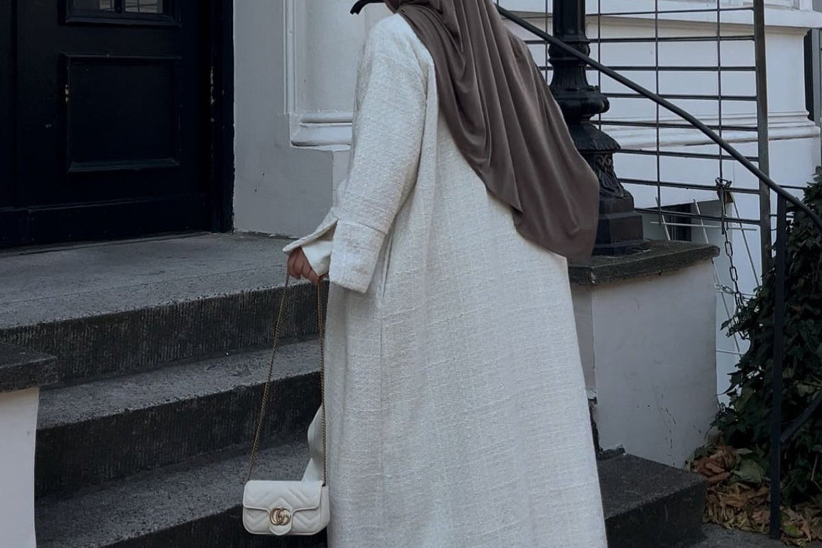 Snow White abaya coat