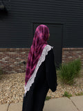 Pink stripes lace