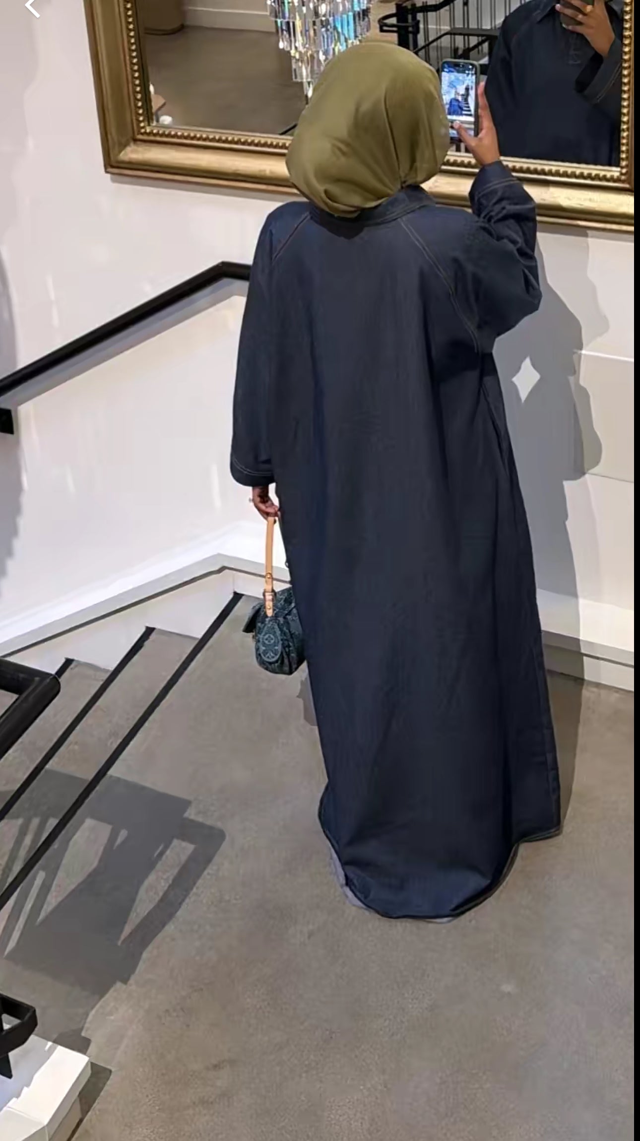 Denim Darling Closed Abaya