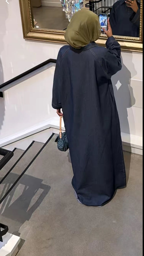 Denim Darling Closed Abaya