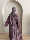 Sandy orange open abaya