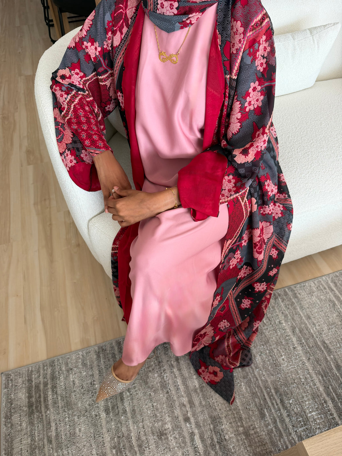 Black widow open abaya ￼