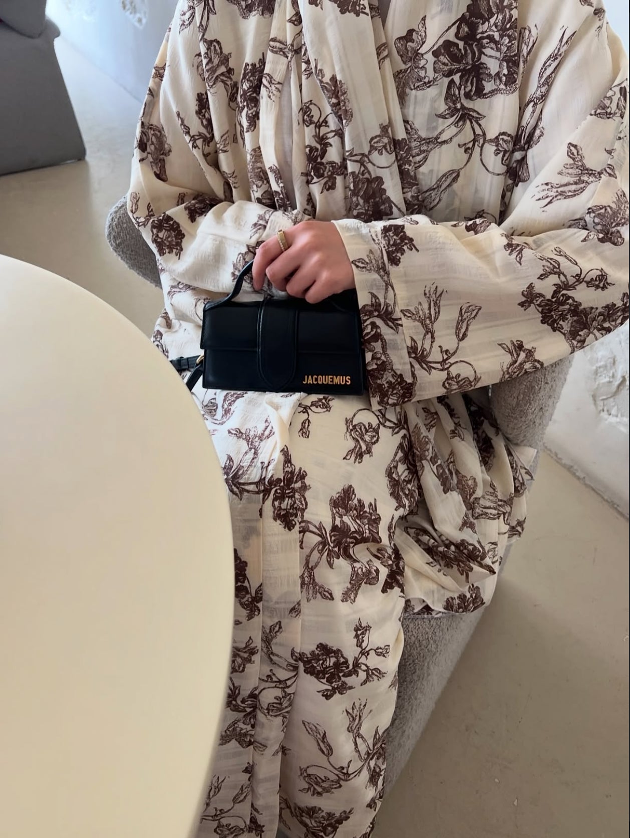 Pre-Order Cocoa Blossom Open Abaya