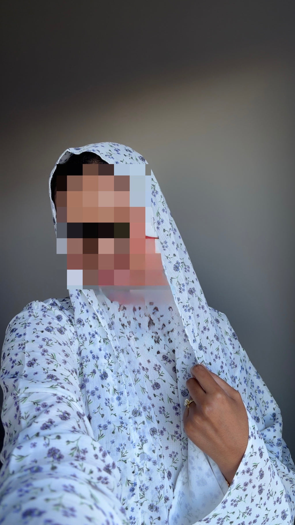 Lavender mist closed abaya